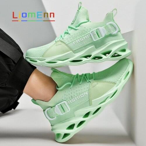 Summer Womens Sneakers Sport Shoes Women 2021 Tennis Running Shoes Men Green Yellow White Black Sneaker Vulcanize Large Size 46