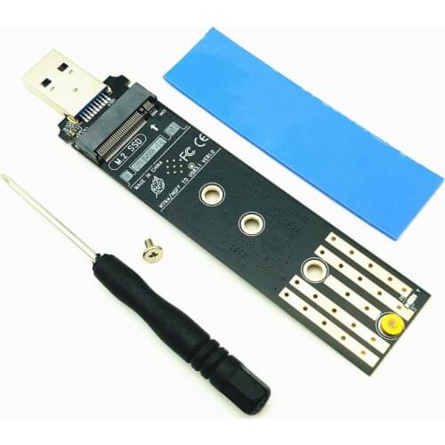 M.2 to USB 3.1 SSD Adapter M.2 NVME PCIe SATA Dual Protocol RTL9210B SSD Board for 2230 2242 2260 2280 NVME SATA M.2 SSD Adapter
