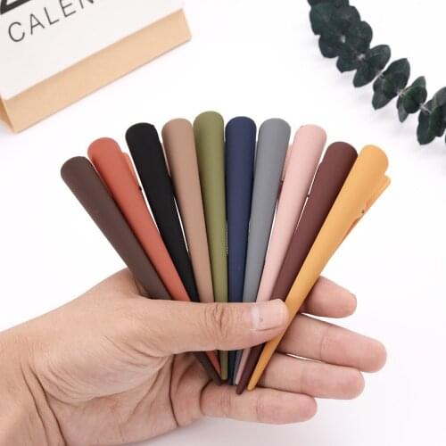 Frosted Large Hair Clips Simple Resin Hairpins Women Girls Solid Color Barrettes Hair Accessories Hair Styling Tool Hairdressing
