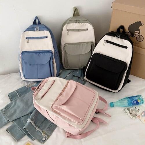 Fashion Women Backpack Large Capacity Student School Bag For Teenage Girls 2021 Kawaii Schoolbag Nylon Cute Mochila Rucksack