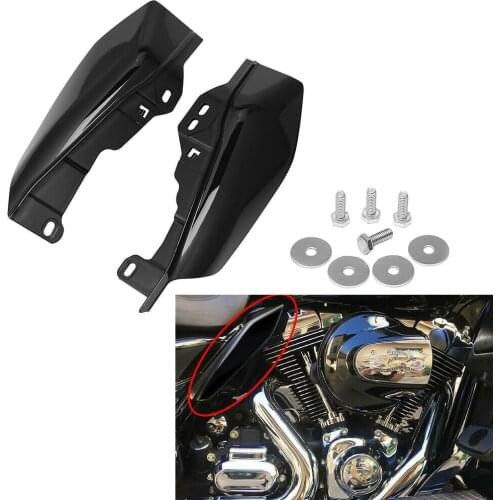Motorcycle Black Mid-Frame Air Deflector Heat Shield Fit For Harley Touring Electra Road Street Glide Classic CVO 2017 2018 2019