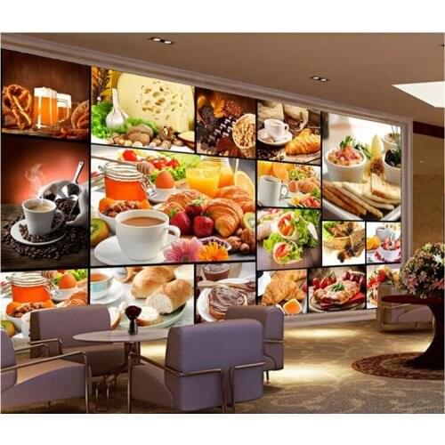 Custom Bread baking tea dessert shop cafe background photo wallpaper for walls 3 d home improvement bakery wall paper