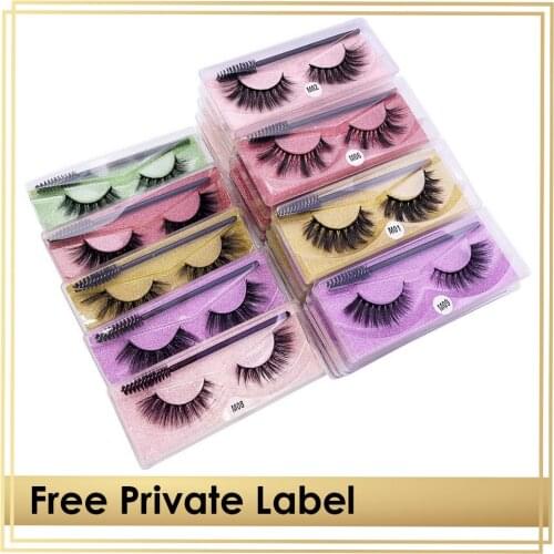 Wholesale Printed Logo Eyelashes 3D Crisscross False Lashes Fur Cross Professional Eye Extension Upper Makeup Natural Maquiagem