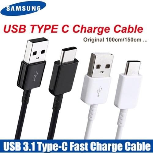 Original 120cm/150cm USB 3.1 TYPE-C Fast Charging Data Cable For Samsung Galaxy A80 A70 A60 A50 A40 A30 S8 S9 plus S10e Note 8 9