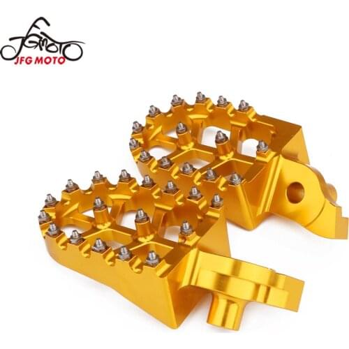 Motorcycle CNC Footrest Footpeg Foot Pegs For SUZUKI RMZ250 2007 2008 2009 RMZ450 2005 2006 2007 RMZ 250 450