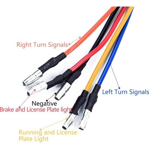 Pro Universal Dual Light LED Tail Lamp Brake Turn Signal Light for Motorcycle J1