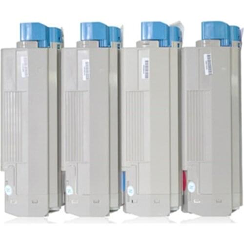 Compatible Toner Cartridge for OkI 610 C610 c610N C610DN C610CDN C610DTN Printer Ink 44315305/44315306/44315307/44315308 KCYM