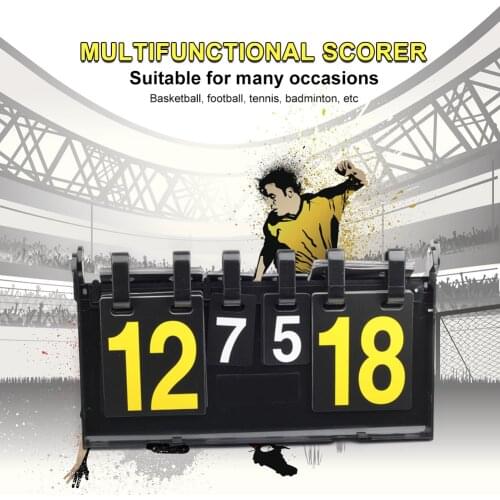 Sport Table Tennis Scoreboard Basketball Football Volleyball 4-Digit Score Board Easy Safety Exercise Accessories