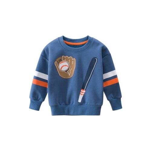 Boys Sweatshirts Clothes 2020 Spring New Childrens Clothing Kids Boys Print Baseball T Shirts Toddler Casaul Pullovers Top Tees