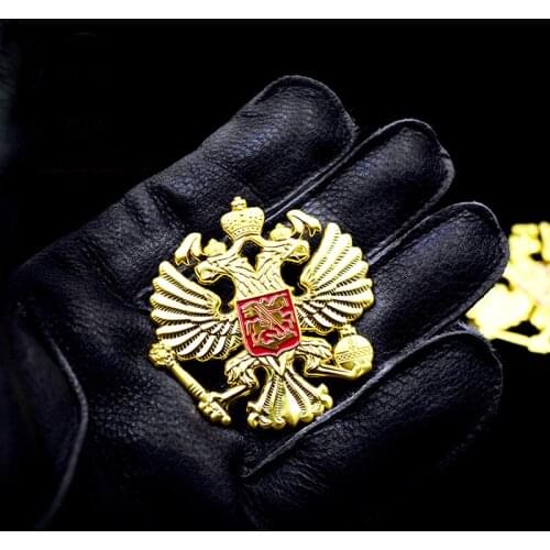 Top quality CCCP Medal Russia Double-headed eagle medal national emblem cockade hat badge pin