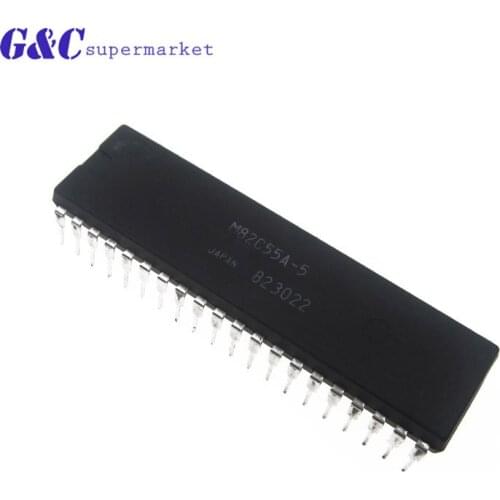 1/5PCS M82C55A-5 M82C55 82C55A DIP40 CMOS Peripheral Interface Adapter IC diy electronics