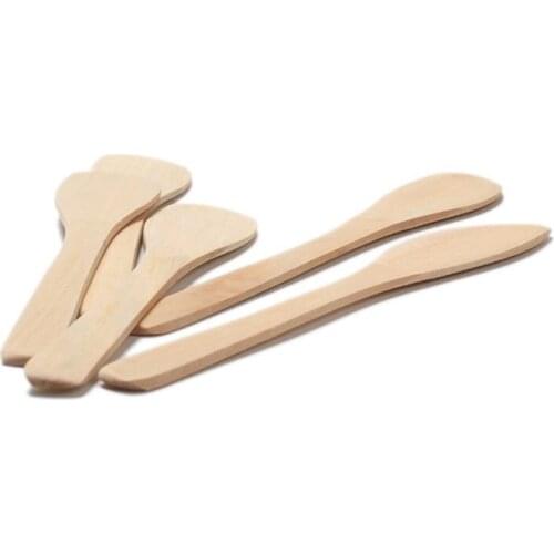 10 pcs Wooden Spoon Dumpling Filling Utensil Peanut Butter Spreading Tools