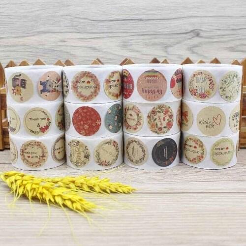 200 Labels Thank You Stickers Floral Seal Labels Cute Paper Stickers For Wedding Party Cards Envelope Stationery Stickers