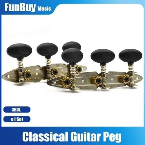 Classical Guitar Locking String Tuning Pegs Keys Tuning Machine Head Chrome