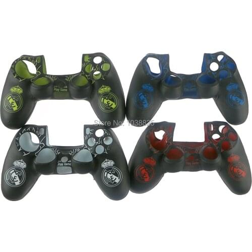 4PCS/LOT new design many types Joystick Soft Silicone Cover Case for PS4 Controller Gamepad Protection Rubber Skin
