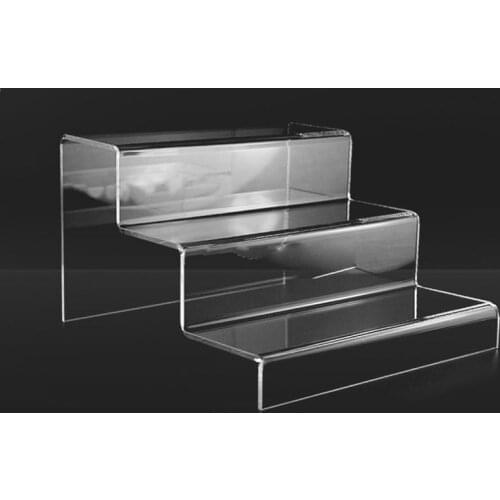 Acrylic Stepped Display Stand 3-Tier Storage Rack Desktop Organizer Holder For Ornaments Models