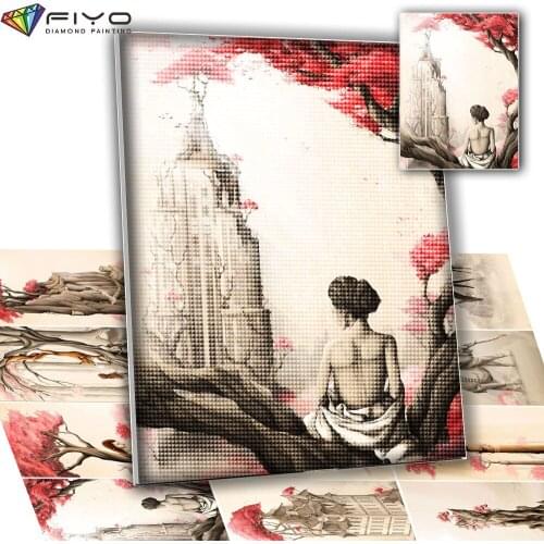 Broderie diamant 5D Diamond Painting Girl Full Drill Diamond Mosaic Portrait Art Picture Embroidery Home Decor pintura diamante