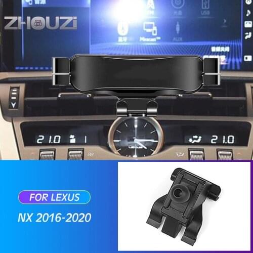 Car Mobile Phone Holder Mounts Stand GPS Gravity Navigation Bracket For Lexus NX200 NX200T NX300 NX300H 2016-2020 Accessories