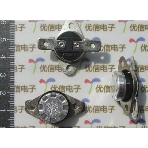 Free shipping 20pcs/lot KSD temperature controller / thermal protector 80C 250V/10A normal close