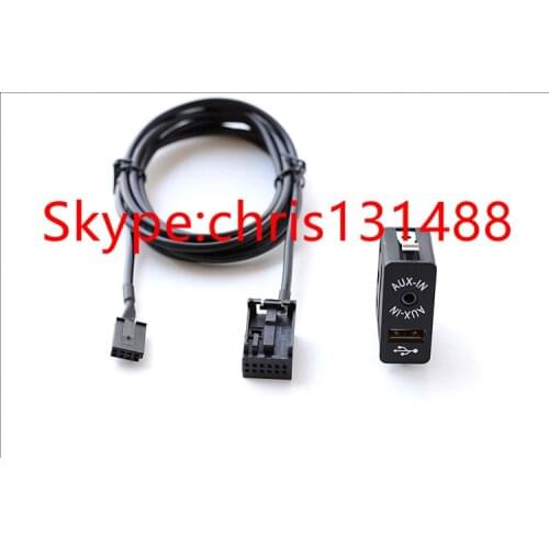 Free shippingBrand new BESTNAVY GPS Navigation USB AUX in Plug Socket Harness Adapter cable line For BMW E39 E46 E38 E53 X5