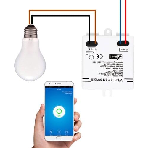 EWeLink WI-FI Smart Switch 5A/1000W Wireless Switch Timing Function Remote Controller APP Control Alexa Google Home Smart Home