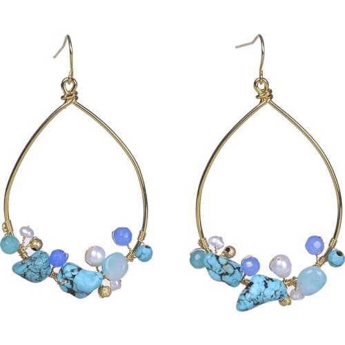 Hupo.hutu Women's Gold Earrings