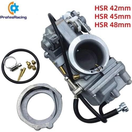 Motorcycle Carburetor HSR42 HSR45 HSR48 Mikuni 4T Accelerator Pump Performance Pumper Carburetor Carb For Harley TM42 TM45 TM48