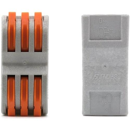 5pcs SPL-3 6Pin 250V 32A Connectors Hard Wire Cable Connector Electric Wiring Plug Compact Quick Block Terminal