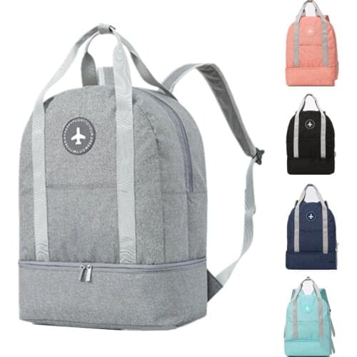 Men Women Multi-function Travel Backpack Fitness Bag Travel Large Capacity Waterproof Clothes Shoes Storage Bag New 2021