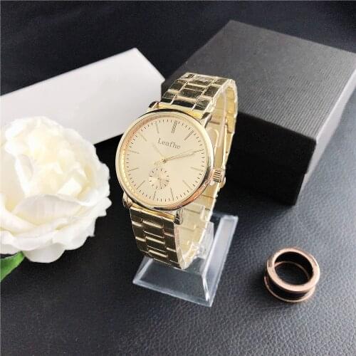 Fashion Ladies Watches Silver Gold Stainless Steel Material Butterfly Buckle Quartz Watch Black Clock Montre Femme relogios