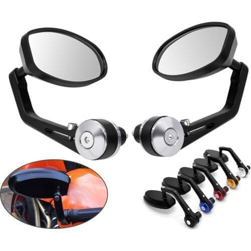 Motorcycl Side Mirrors Handle Bar End CNC Aluminum Rearview Mirror For KAWASAKI Versys 1000 ZX12R ZX6R ZX636R ZX6RR ZX9R ZZR600