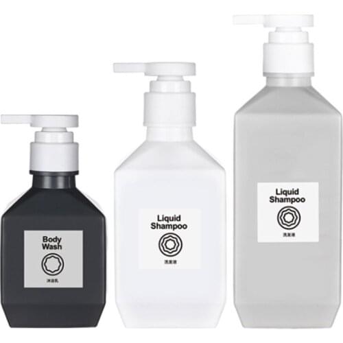 Refillable Soap Bottle Set Bathroom Large Capacity Shampoo Shower Gel Dispenser Bottles 280/400/600ml