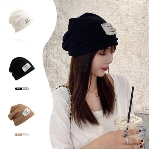 Autumn And Winter New Cross-Border Korean Retro Square Standard Knitted Pile Cap, FemaleCFouple Cold Cap, Thin Baotou Month Cap