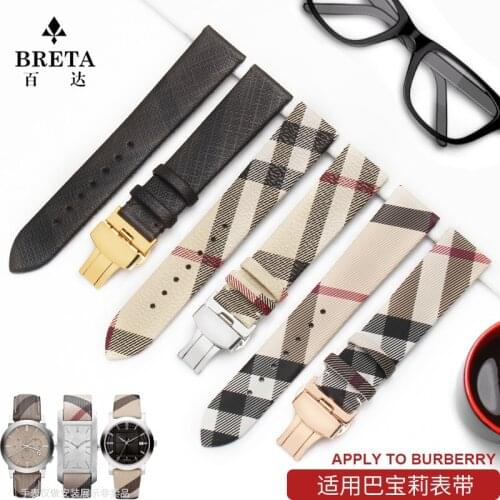 PU+Back cowhide Bracelet for BU1938 BU1390 women watchband watch strap 12 14 16 18 20mm 22mm wristwatches band watch belt
