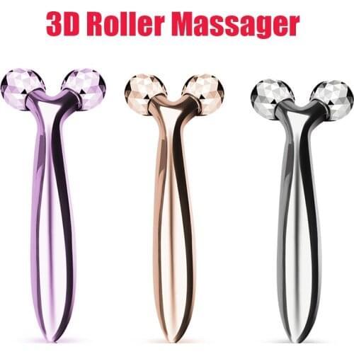 3D roller massager Y-shaped 360-degree rotating face-lifting, body-lifting and wrinkle-removing device massager