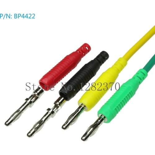 [SA] BP4422 4mm banana plug assembled without a jacket In Line Banana Plug Gold-plated nickel --50pcs/lot