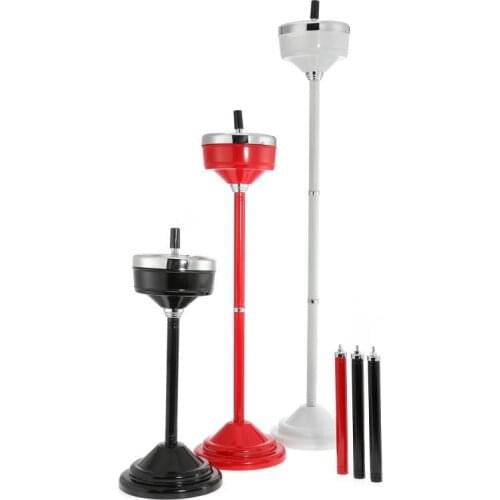 Telescopic Ashtray Floor Standing Ash Adjustable Height Floor Stand Tray Windproof Ashtray for Elevator KTV Living Room