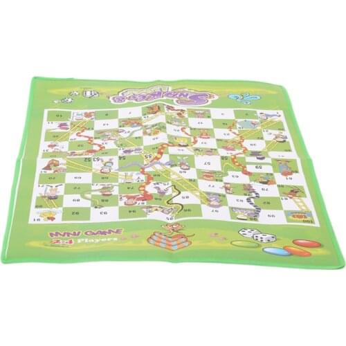 Children Snake Ladder Plastic Flight Chess Set Portable Board Game Funny Family Party Games Toys For Kids