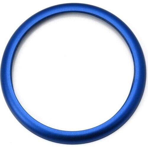 1Pc Blue Aluminum Ring for BMW 1 2 3 4 5 6 7 Series x3 x4 x5 x6 Center Console IDrive Multimedia Controller Knob