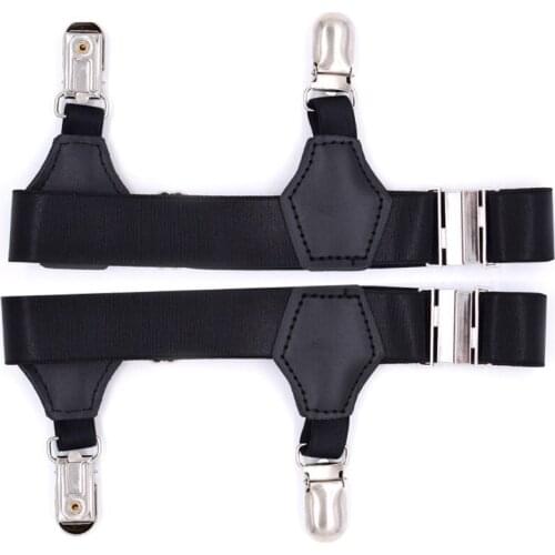 2Pcs/Set Socks Garters Belt Suspenders Adjustable Non-slip Clips For Men Women