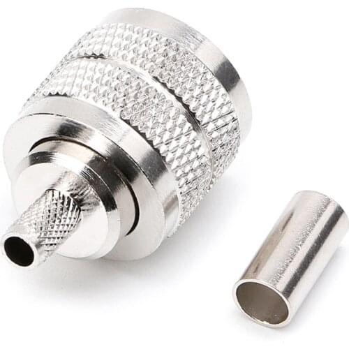 63HA 10PCS UHF Male PL259 Plug Crimp RG58/142 LMR195 RG400 Screwed Coupling Connector