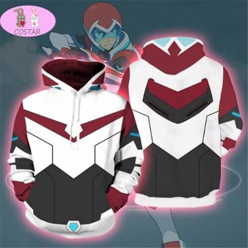 COSTAR Anime Voltron: Defender of the Universe Keith Hoodie Cosplay Hoodie Men and Women Sweater Anime Costume New