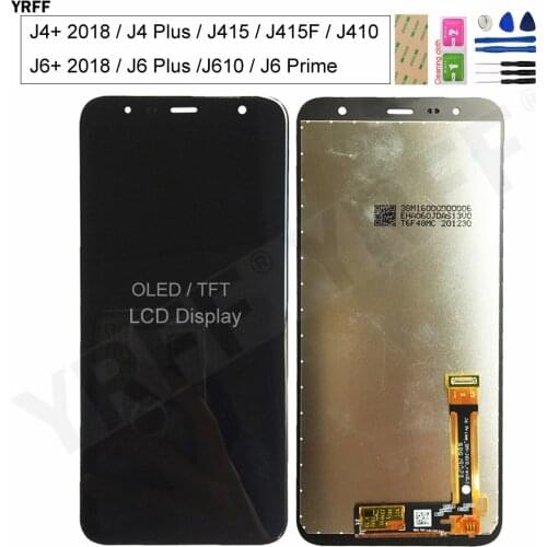 For Samsung Galaxy J6 Plus J610 SM-J610F J610FN LCD For Samsung J4 Plus J4+ J415 SM-J415F lcd Display Touch Screen Digitizer