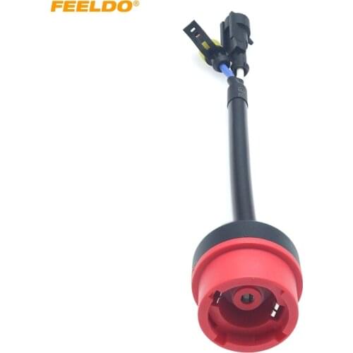 FEELDO 1Pc Car D2S D2R D2C D4S Headlight Socket Wiring Harness AMP Wire Relay Connector HID Ballasts Bulb Light Adapter