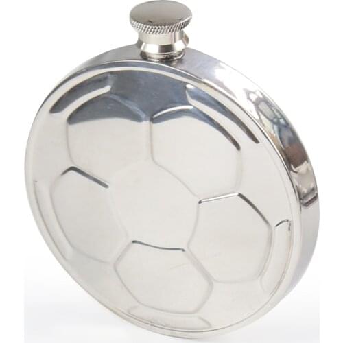 5oz Hip Flasks Portable Whisky Wine Pot Creative Stainless Steel Football Flagon Alcohol Bottle Liquor Personalized Men Gift