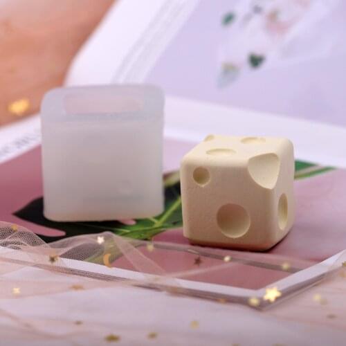 INS 3D Square Cheese Candle Mold Cheese Shape Aromatherapy Candle Mold Cheese Mousse Cake Mold Candle Molds for Candle Making