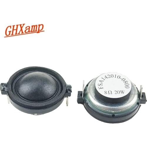 GHXAMP 1.2 Inch 30mm Neodymium Tweeter Speaker Dome Silk Film Treble Loudspeaker 8OHM 20W For Hifi Multimedia Bookshel Audio 2PC