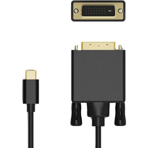 Adapter Cable USB C To DVI Cable Type C To DVI D 24+1 Video 1080P 1.8M For Most Computers Displays Monitors And Projectors