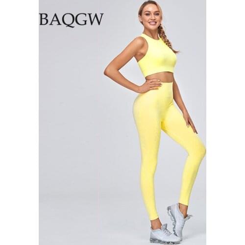 Sexy Bra and Pants 2 PCS Sport Set Women Skinny Two Piece Outfits Sleeveless Crop Top and Skinny Pants Workout Night Club Wear