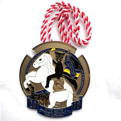 Custom Horse Medal With Neck Lanyard